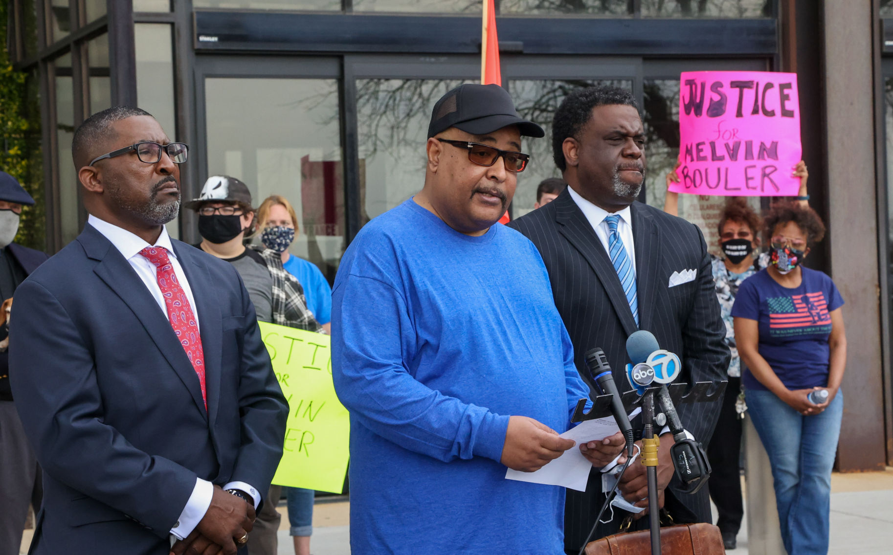 Black Lives Matter protest outside the Lake County Prosecutor's Office